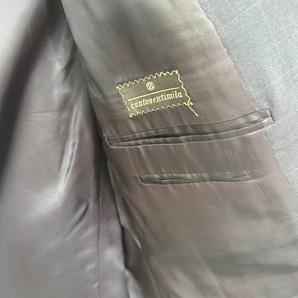 Ermenegildo Zegna Blazer Lapel Collar Buttoned Long Sleeve Black Size 44S - Picture 4 of 10